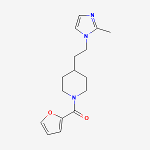 1-(2-furoyl)-4-[2-(2-methyl-1H-imidazol-1-yl)ethyl]piperidine trifluoroacetate