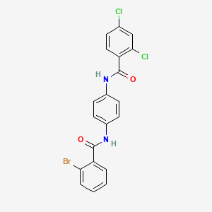 molecular formula C20H13BrCl2N2O2 B6099426 N-[4-[(2-bromobenzoyl)amino]phenyl]-2,4-dichlorobenzamide 