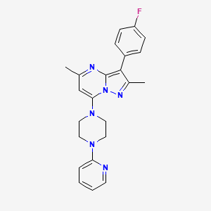 3-(4-Fluorophenyl)-2,5-dimethyl-7-(4-pyridin-2-ylpiperazin-1-yl)pyrazolo[1,5-a]pyrimidine