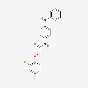 molecular formula C21H19BrN2O2 B6099468 N-(4-anilinophenyl)-2-(2-bromo-4-methylphenoxy)acetamide 