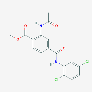 Methyl 2-acetamido-4-[(2,5-dichlorophenyl)carbamoyl]benzoate