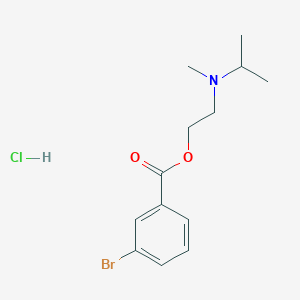 molecular formula C13H19BrClNO2 B6099522 2-[isopropyl(methyl)amino]ethyl 3-bromobenzoate hydrochloride 