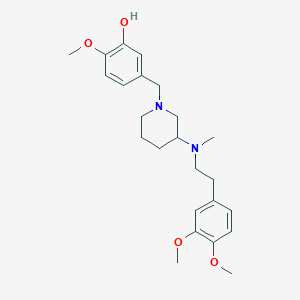 5-({3-[[2-(3,4-dimethoxyphenyl)ethyl](methyl)amino]-1-piperidinyl}methyl)-2-methoxyphenol