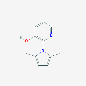 molecular formula C11H12N2O B060996 2-(2,5-二甲基-1H-吡咯-1-基)吡啶-3-醇 CAS No. 175135-48-5
