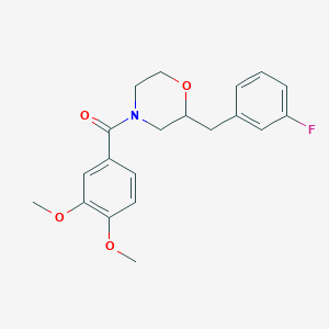 4-(3,4-dimethoxybenzoyl)-2-(3-fluorobenzyl)morpholine