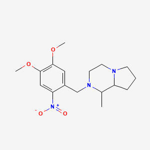 molecular formula C17H25N3O4 B6099631 2-(4,5-dimethoxy-2-nitrobenzyl)-1-methyloctahydropyrrolo[1,2-a]pyrazine 