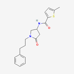 molecular formula C19H22N2O2S B6099641 5-methyl-N-[5-oxo-1-(3-phenylpropyl)-3-pyrrolidinyl]-2-thiophenecarboxamide 