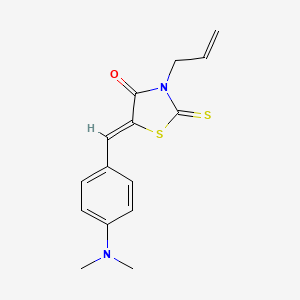 molecular formula C15H16N2OS2 B6099647 3-allyl-5-[4-(dimethylamino)benzylidene]-2-thioxo-1,3-thiazolidin-4-one 