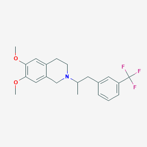 6,7-dimethoxy-2-{1-methyl-2-[3-(trifluoromethyl)phenyl]ethyl}-1,2,3,4-tetrahydroisoquinoline