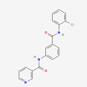 N-[3-[(2-chlorophenyl)carbamoyl]phenyl]pyridine-3-carboxamide