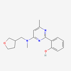 2-{4-methyl-6-[methyl(tetrahydrofuran-3-ylmethyl)amino]pyrimidin-2-yl}phenol