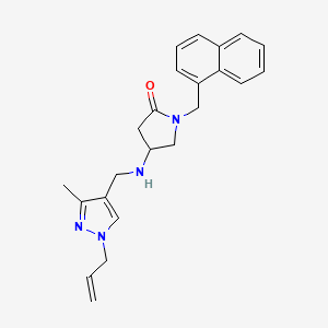 4-{[(1-allyl-3-methyl-1H-pyrazol-4-yl)methyl]amino}-1-(1-naphthylmethyl)-2-pyrrolidinone