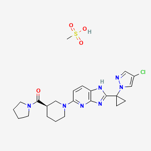 molecular formula C23H30ClN7O4S B609980 PF-06424439 Mesylate CAS No. 1469284-79-4