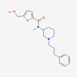 5-(methoxymethyl)-N-methyl-N-[1-(3-phenylpropyl)-3-piperidinyl]-2-furamide