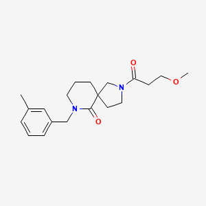 molecular formula C20H28N2O3 B6099846 2-(3-methoxypropanoyl)-7-(3-methylbenzyl)-2,7-diazaspiro[4.5]decan-6-one 