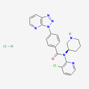 molecular formula C22H21Cl2N7O B609985 PF-06446846 盐酸盐 CAS No. 1632250-50-0