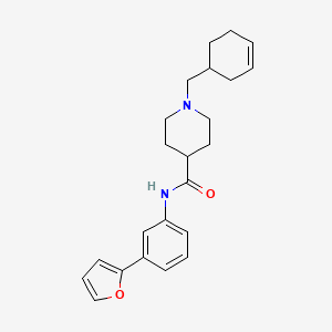 molecular formula C23H28N2O2 B6099877 1-(cyclohex-3-en-1-ylmethyl)-N-[3-(furan-2-yl)phenyl]piperidine-4-carboxamide 