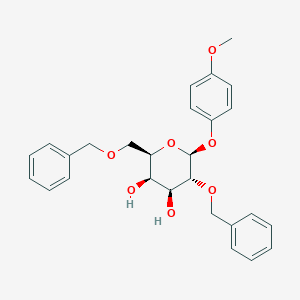 molecular formula C27H30O7 B060999 4-甲氧基苯基2,6-二-O-苄基-b-D-半乳糖苷 CAS No. 159922-50-6