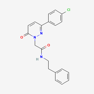 2-[3-(4-chlorophenyl)-6-oxopyridazin-1(6H)-yl]-N-(2-phenylethyl)acetamide