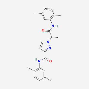 1-[2-(2,5-DIMETHYLANILINO)-1-METHYL-2-OXOETHYL]-N~3~-(2,5-DIMETHYLPHENYL)-1H-PYRAZOLE-3-CARBOXAMIDE