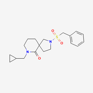 2-Benzylsulfonyl-7-(cyclopropylmethyl)-2,7-diazaspiro[4.5]decan-6-one