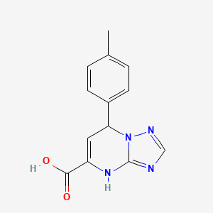 molecular formula C13H12N4O2 B6099998 7-(4-METHYLPHENYL)-4H,7H-[1,2,4]TRIAZOLO[1,5-A]PYRIMIDINE-5-CARBOXYLIC ACID 