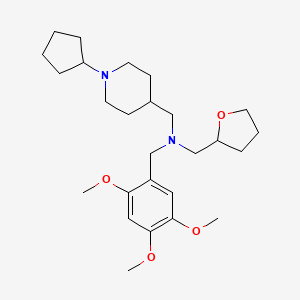 1-(1-cyclopentyl-4-piperidinyl)-N-(tetrahydro-2-furanylmethyl)-N-(2,4,5-trimethoxybenzyl)methanamine