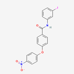 molecular formula C19H13IN2O4 B6100029 N-(3-iodophenyl)-4-(4-nitrophenoxy)benzamide 