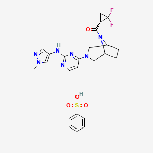 molecular formula C25H29F2N7O4S B610003 PF-06700841 tosylate CAS No. 2140301-96-6