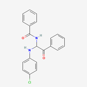 N-{1-[(4-chlorophenyl)amino]-2-oxo-2-phenylethyl}benzamide