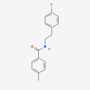 N-[2-(4-fluorophenyl)ethyl]-4-methylbenzamide