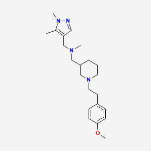 1-(1,5-dimethyl-1H-pyrazol-4-yl)-N-({1-[2-(4-methoxyphenyl)ethyl]-3-piperidinyl}methyl)-N-methylmethanamine