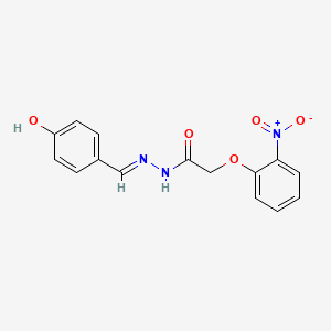 N'-[(E)-(4-hydroxyphenyl)methylidene]-2-(2-nitrophenoxy)acetohydrazide