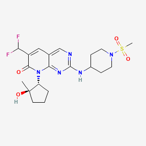 molecular formula C20H27F2N5O4S B610017 Ebvaciclib CAS No. 2185857-97-8