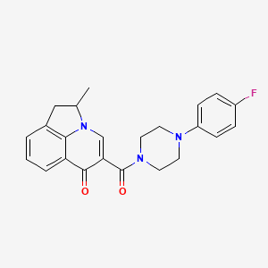 5-{[4-(4-fluorophenyl)-1-piperazinyl]carbonyl}-2-methyl-1,2-dihydro-6H-pyrrolo[3,2,1-ij]quinolin-6-one