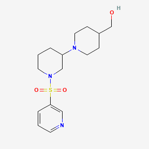 molecular formula C16H25N3O3S B6100270 [1-(1-Pyridin-3-ylsulfonylpiperidin-3-yl)piperidin-4-yl]methanol 