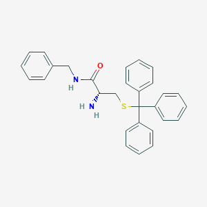 molecular formula C29H28N2OS B061003 S-三苯甲基-L-半胱氨酸-苯甲酰胺 CAS No. 171176-70-8