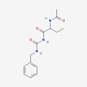 2-(acetylamino)-N-[(benzylamino)carbonyl]butanamide