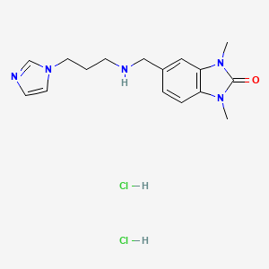 5-({[3-(1H-imidazol-1-yl)propyl]amino}methyl)-1,3-dimethyl-1,3-dihydro-2H-benzimidazol-2-one dihydrochloride