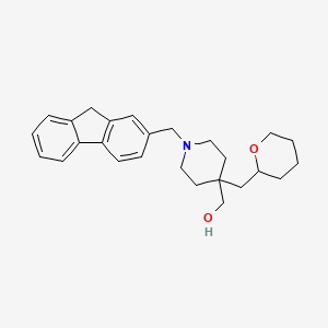 [1-(9H-fluoren-2-ylmethyl)-4-(tetrahydro-2H-pyran-2-ylmethyl)-4-piperidinyl]methanol