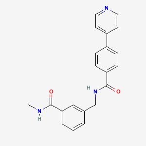 molecular formula C21H19N3O2 B610044 Unii-4A0BY63lar CAS No. 1256264-62-6