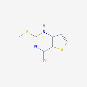 molecular formula C7H6N2OS2 B061008 2-(甲硫基)噻吩并[3,2-d]嘧啶-4(3H)-酮 CAS No. 176530-46-4
