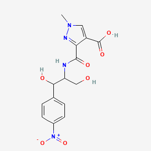 3-({[2-hydroxy-1-(hydroxymethyl)-2-(4-nitrophenyl)ethyl]amino}carbonyl)-1-methyl-1H-pyrazole-4-carboxylic acid