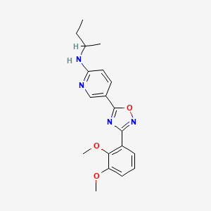 N-(sec-butyl)-5-[3-(2,3-dimethoxyphenyl)-1,2,4-oxadiazol-5-yl]-2-pyridinamine