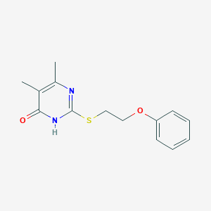 4,5-dimethyl-2-(2-phenoxyethylsulfanyl)-1H-pyrimidin-6-one