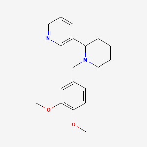 3-[1-[(3,4-Dimethoxyphenyl)methyl]piperidin-2-yl]pyridine