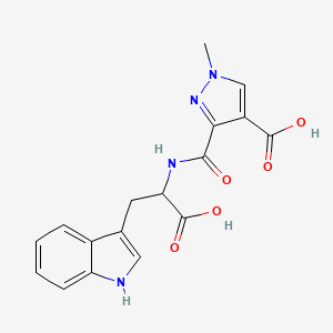 3-({[1-CARBOXY-2-(1H-INDOL-3-YL)ETHYL]AMINO}CARBONYL)-1-METHYL-1H-PYRAZOLE-4-CARBOXYLIC ACID