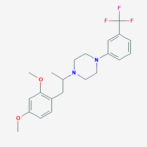 1-[2-(2,4-dimethoxyphenyl)-1-methylethyl]-4-[3-(trifluoromethyl)phenyl]piperazine