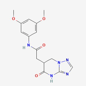 N-(3,5-dimethoxyphenyl)-2-(5-oxo-4,5,6,7-tetrahydro[1,2,4]triazolo[1,5-a]pyrimidin-6-yl)acetamide