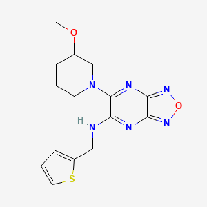 6-(3-methoxy-1-piperidinyl)-N-(2-thienylmethyl)[1,2,5]oxadiazolo[3,4-b]pyrazin-5-amine